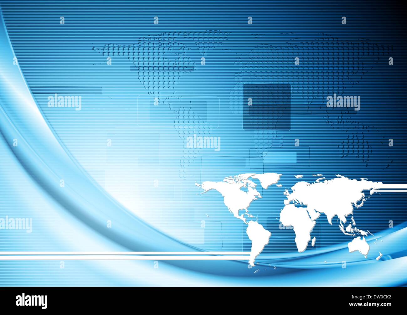 Kreative Technik blauen Hintergrund Stockfoto