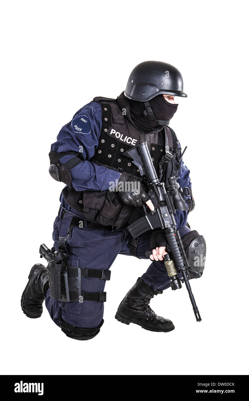 SWAT officer Stockfoto