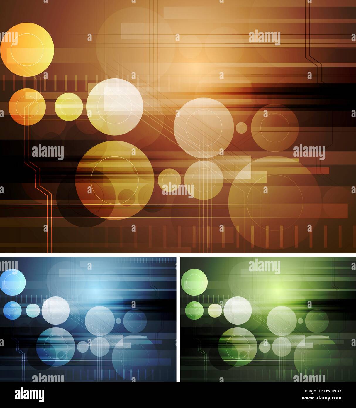 Kreative Technologie helle Hintergründe Stockfoto