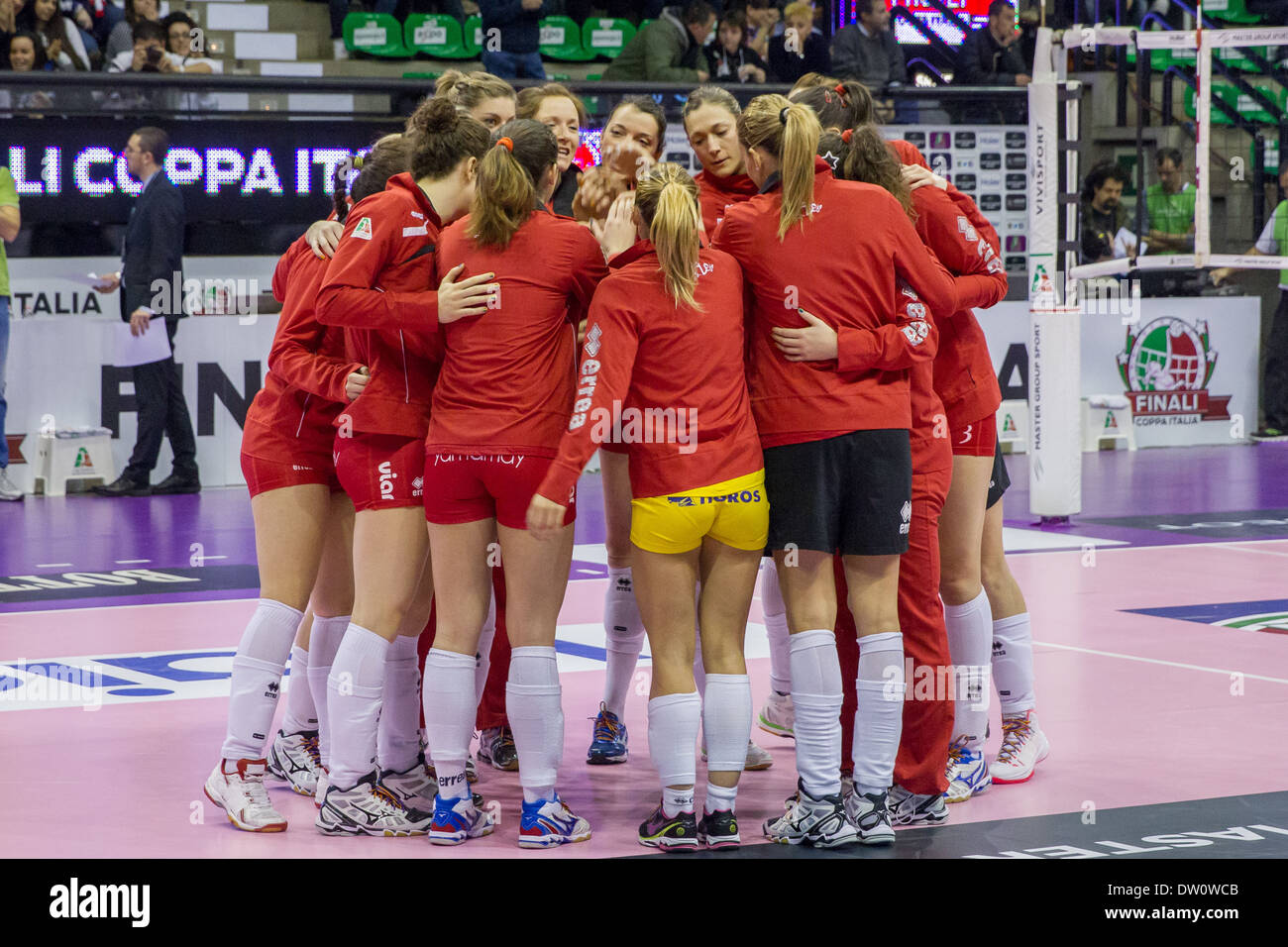 Semifinali di Coppa Italia Femminile di Pallavolo Stockfoto