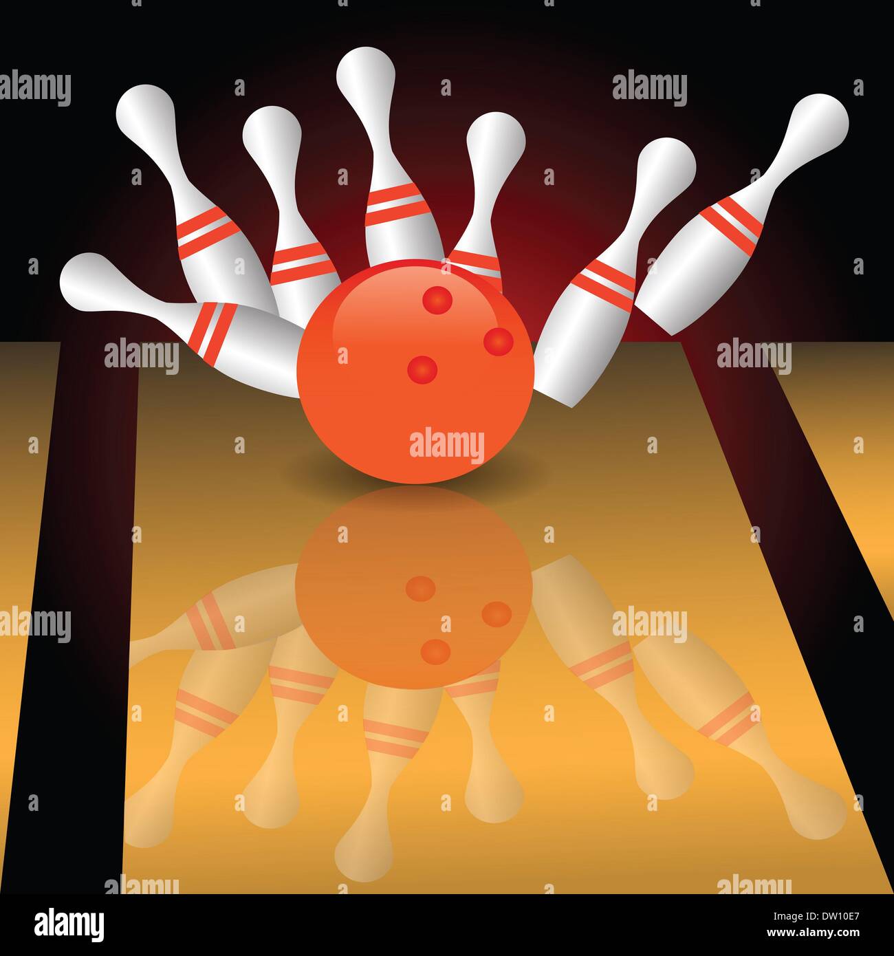 Bowling Stockfoto