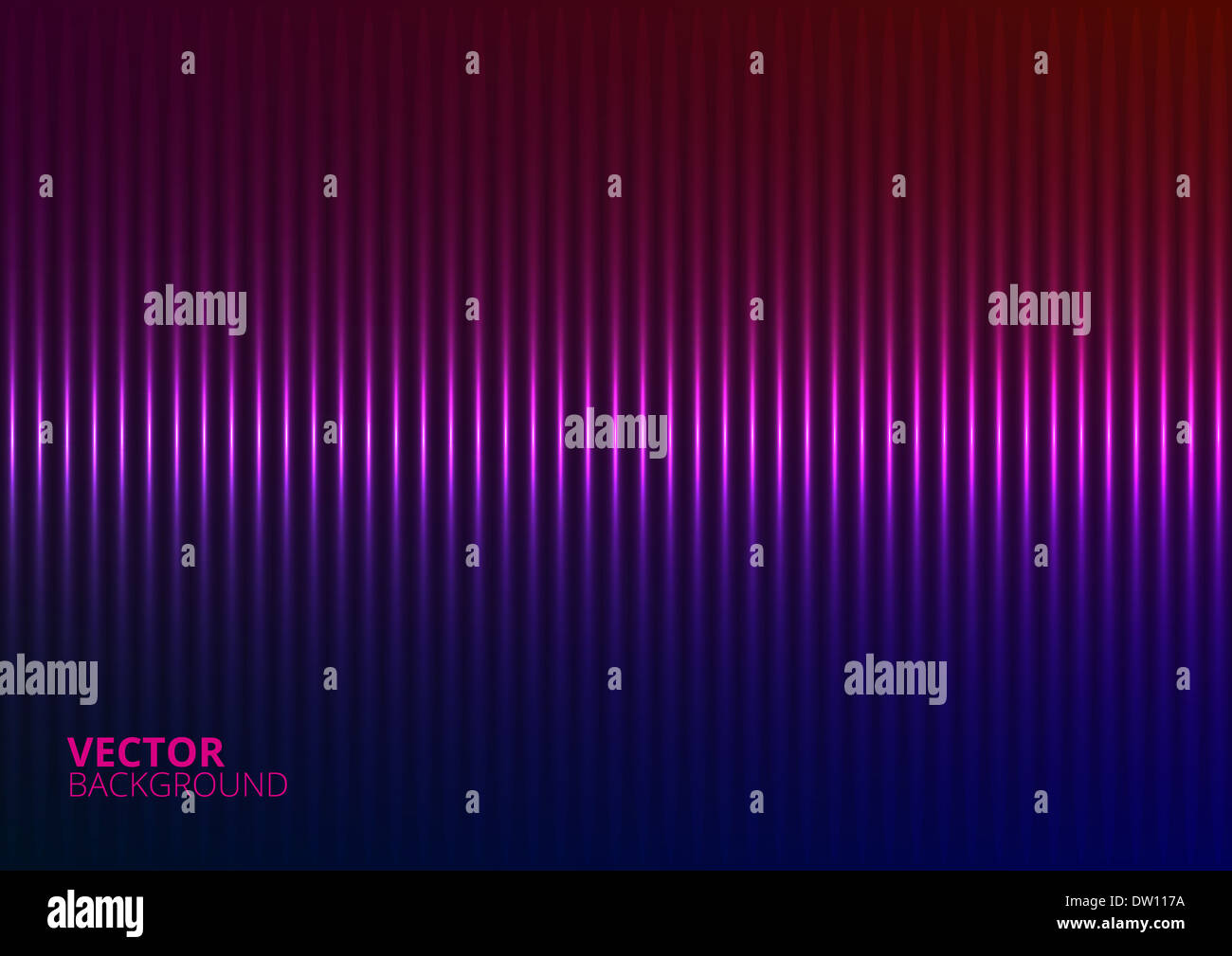 Vektor-Illustration von einem violetten Musik Equalizer Stockfoto