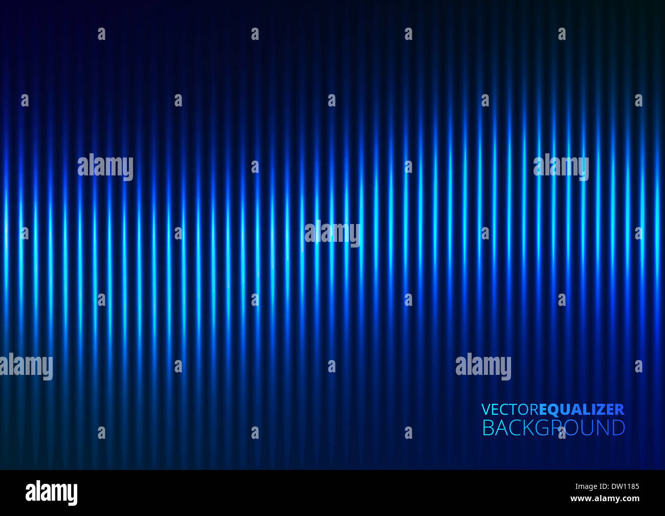 Vektor-Illustration eine blaue Musik Equalizer Stockfoto