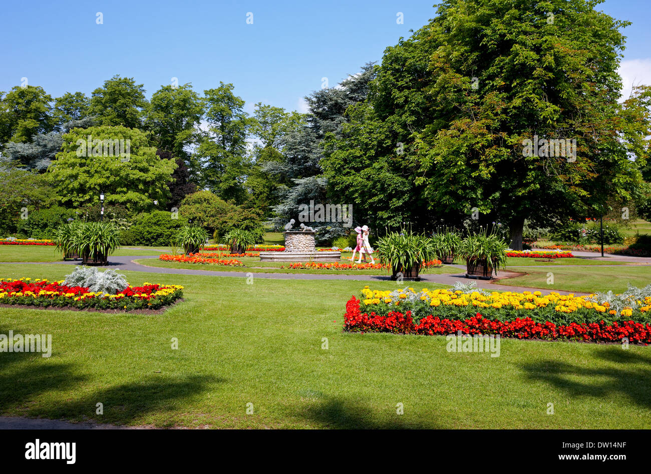 Valley Gardens in Harrogate, Nordyorkshire Stockfoto