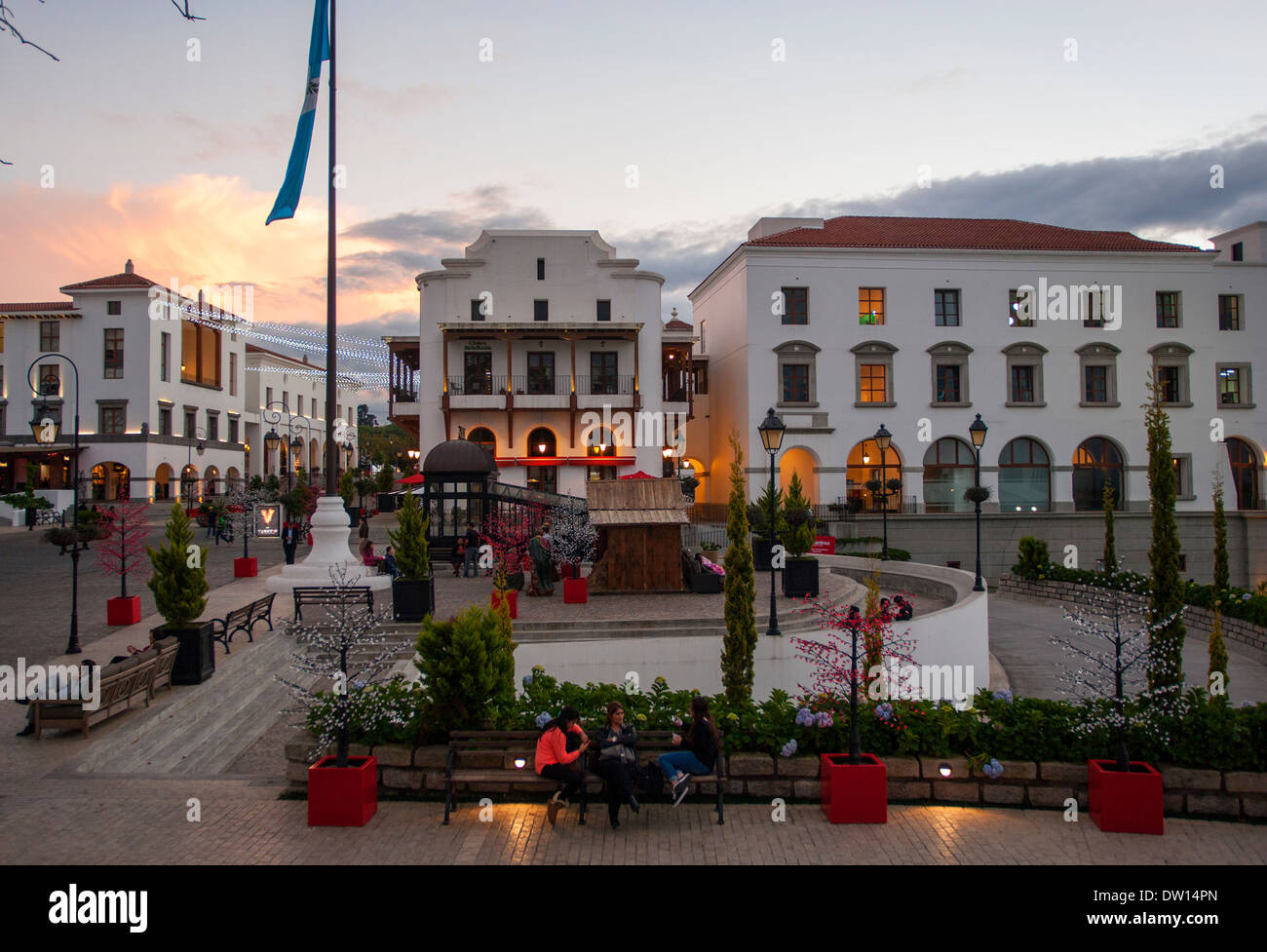 Paseo Cayalá, Guatemala-Stadt Stockfoto