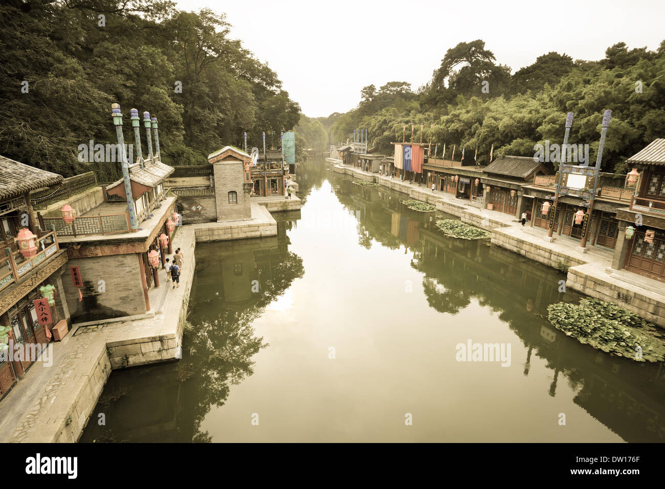 Suzhou-Wasser-Straße in Peking Stockfoto