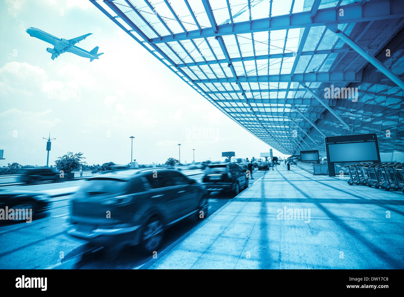 Flughafen außerhalb Stockfoto