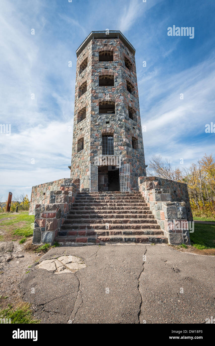 Hierhin der Steinturm Stockfoto