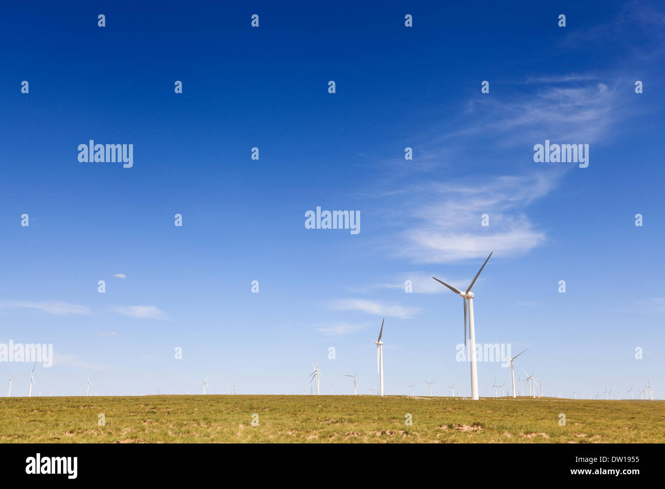 Windpark Stockfoto