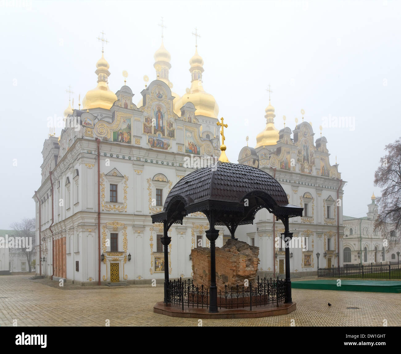 Kyjevo-Pecherska Lavra Kirche Ansicht Stockfoto