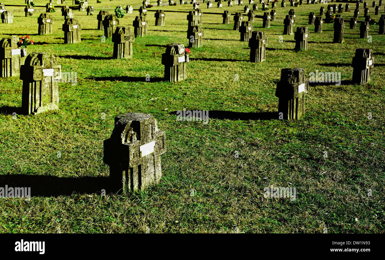 Cimitery in Crespi d ' Adda Stockfoto