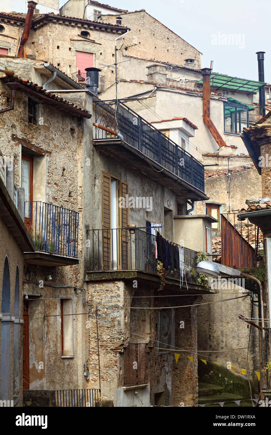 Detail des alten Hauses in San donato Stockfoto