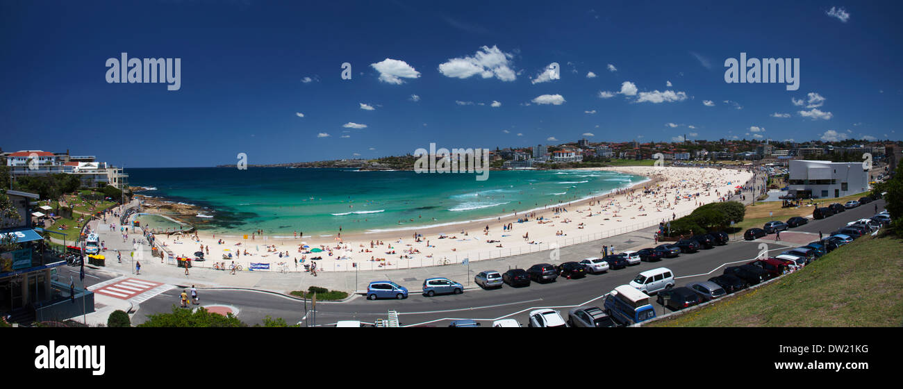 Bondi Beach Panorama Stockfoto
