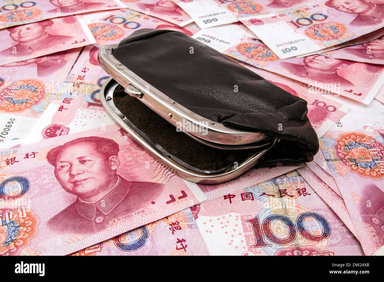 Chinesische Währung - 100 Yuan Hintergrund Stockfoto