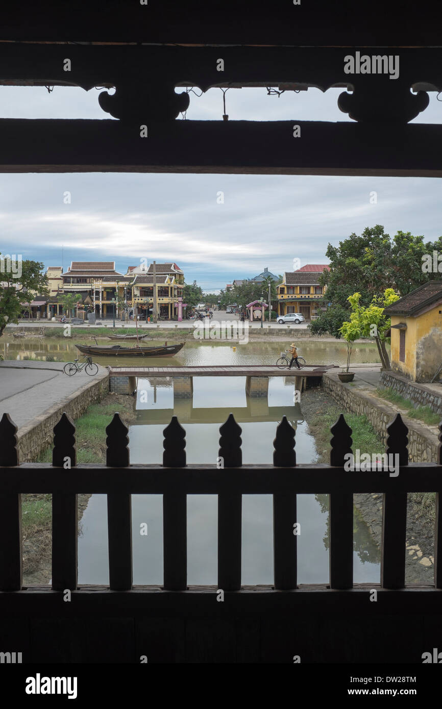 Chua Cau Tempelbrücke Hoi An Vietnam Stockfoto