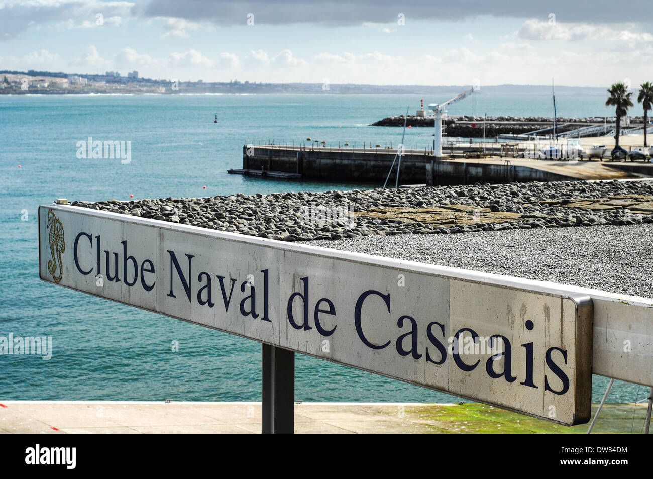 Naval Club Cascais Portugal Stockfoto