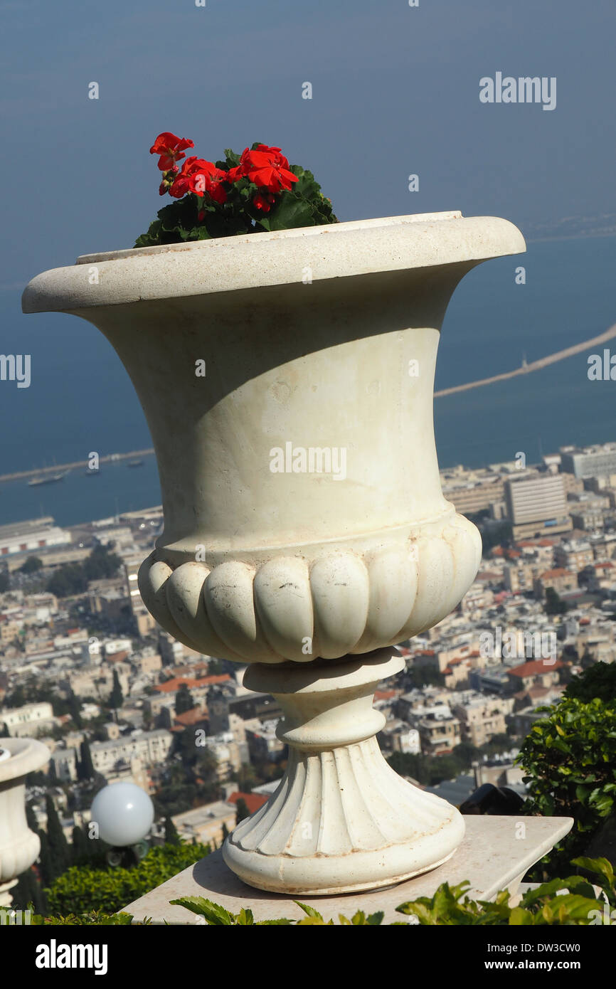 die Bahai-Gärten Haifa zum UNESCO-Weltkulturerbe Stockfoto