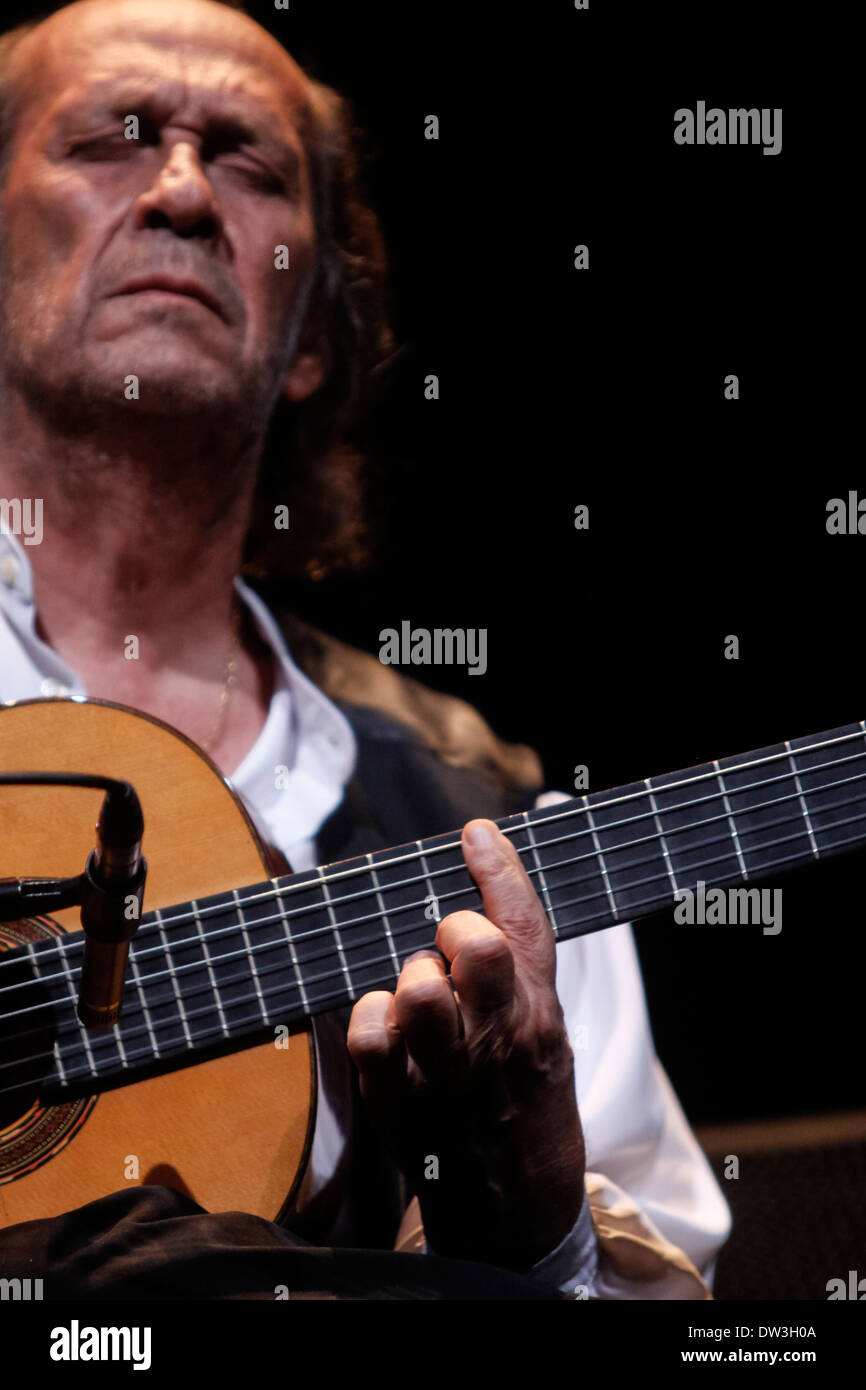 Paco de Lucia während eines Konzerts in der "El Cante de Las Minas" Stockfoto