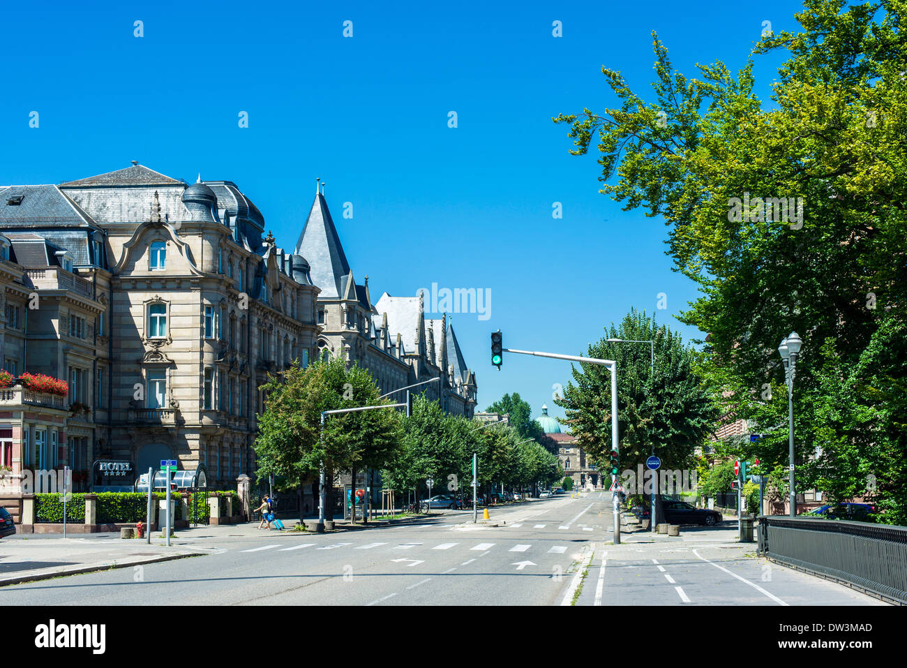 Avenue De La Liberté Straßburg Elsass Frankreich Stockfoto