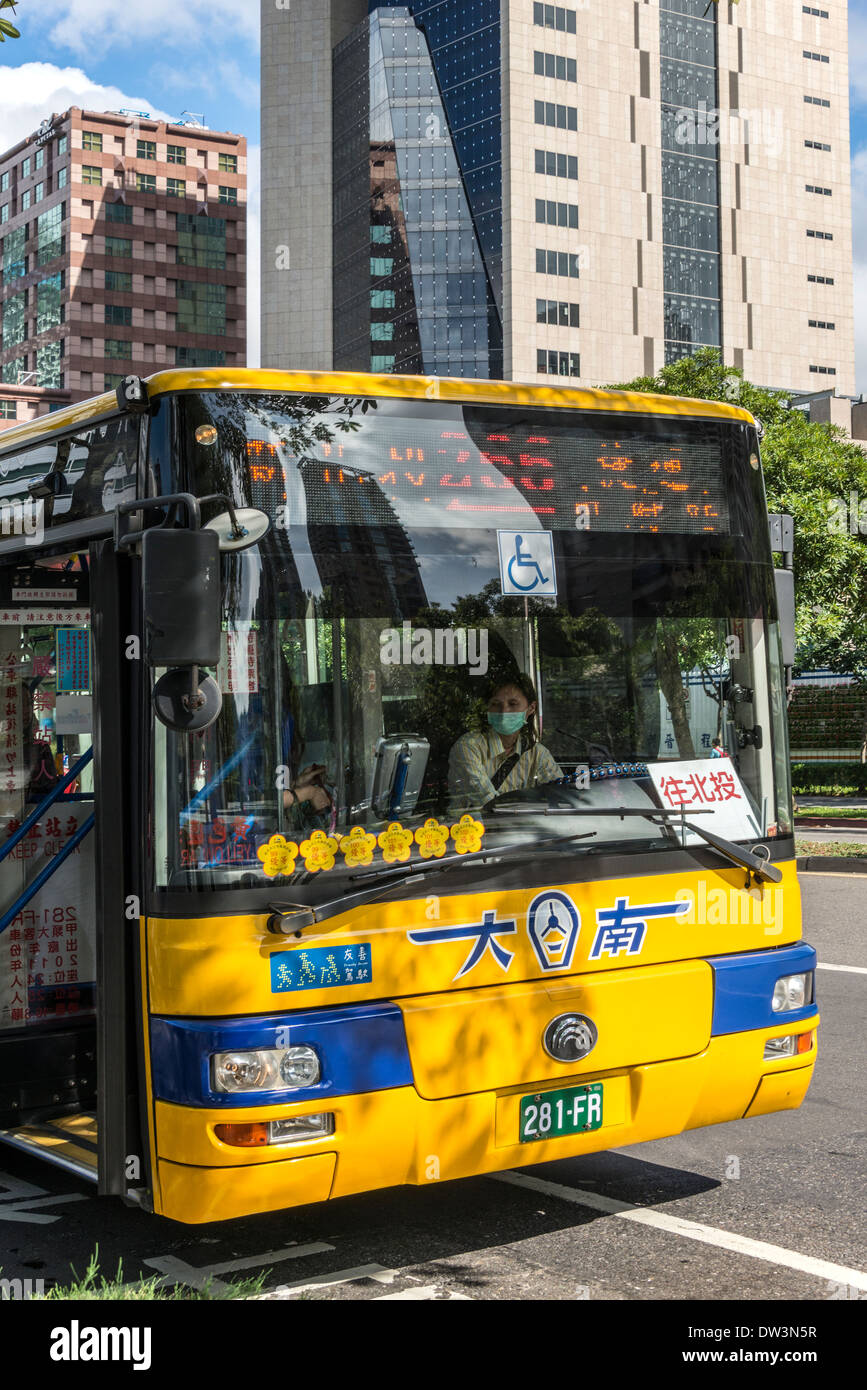Taipei Bus, Taipei, Taiwan Stockfoto