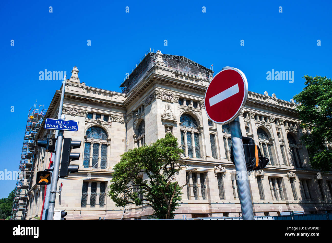 BNU, National University Library, Place de la République, Neustadt, Straßburg, Elsass, Frankreich, Europa, Stockfoto