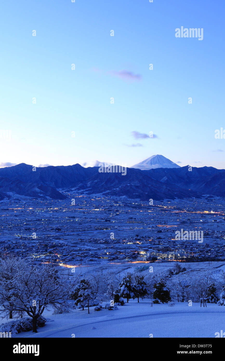 Kofu Becken, Präfektur Yamanashi Stockfoto