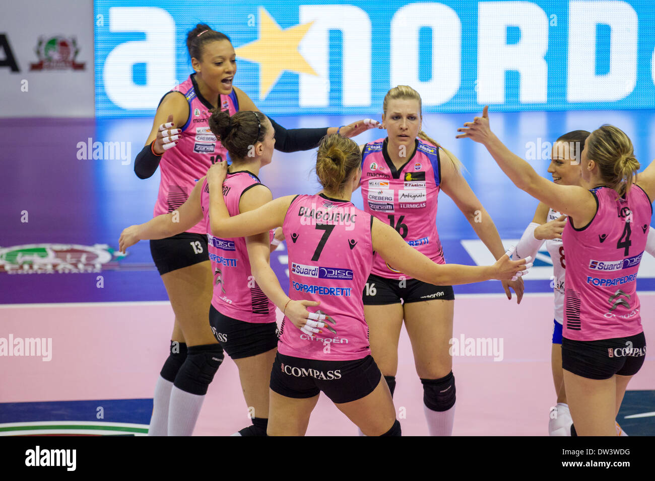 Finale di Coppa Italia Serie A1 Femminile di Pallavolo Stockfoto