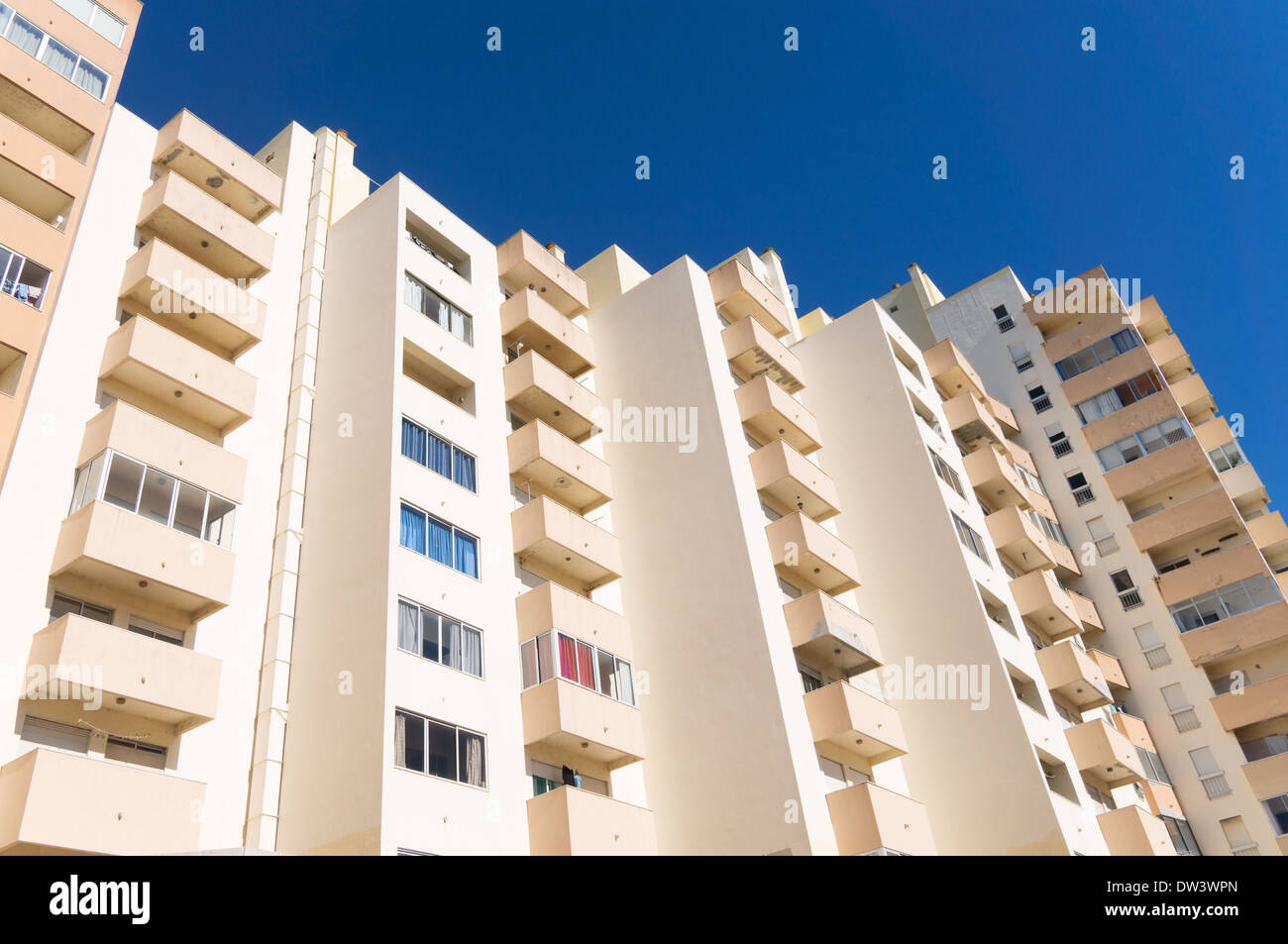 High-Rise Wohnungen, Wohnanlage in Faro, Algarve, Portugal, Europa Stockfoto