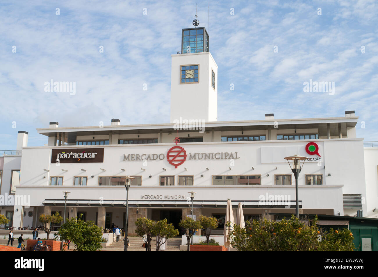 Die kommunalen Markt oder Mercado Municipal Faro, Algarve, Portugal, Europa Stockfoto Die kommunalen Markt oder Mercado Municipal Faro, Algarve, Portugal, Europa Stockfoto