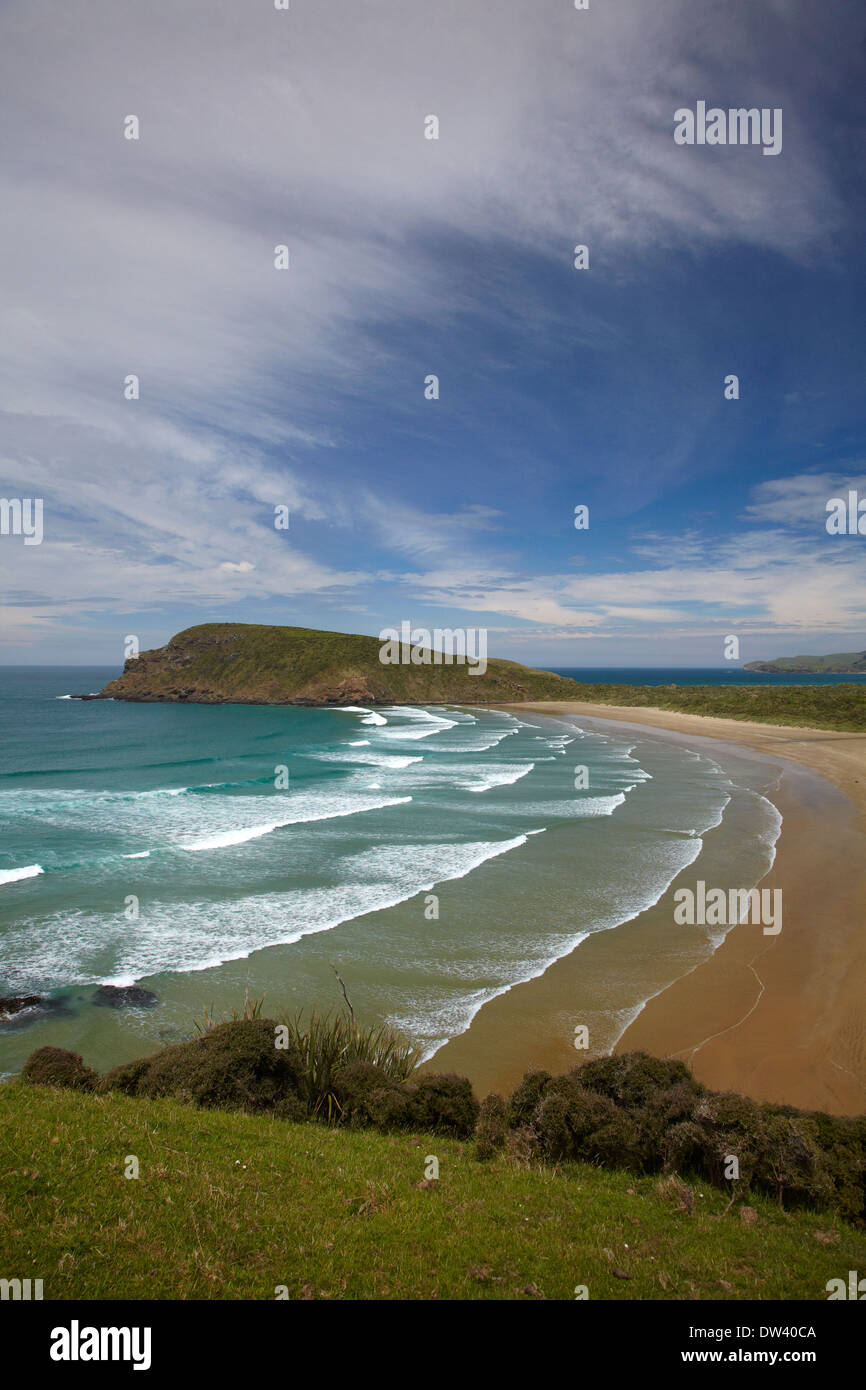 Cannibal Bay, Catlins District, South Otago, Südinsel, Neuseeland Stockfoto