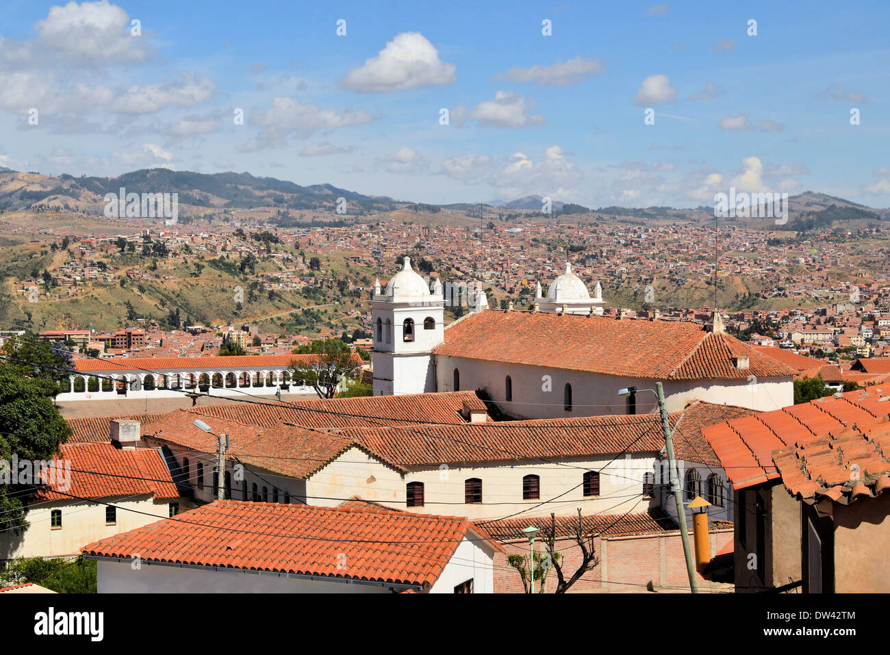 Sucre, Hauptstadt von Bolivien - die weiße Stadt Stockfoto