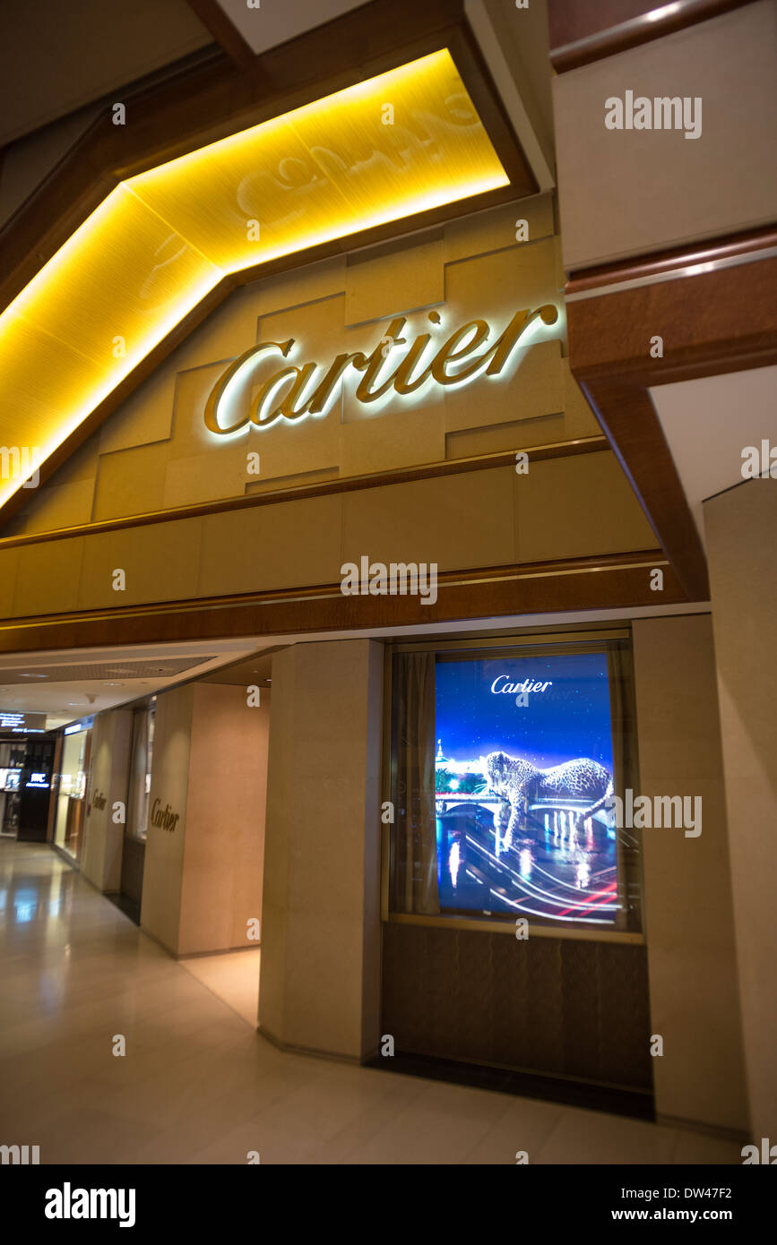 Cartier-Shop, Hong Kong Stockfoto
