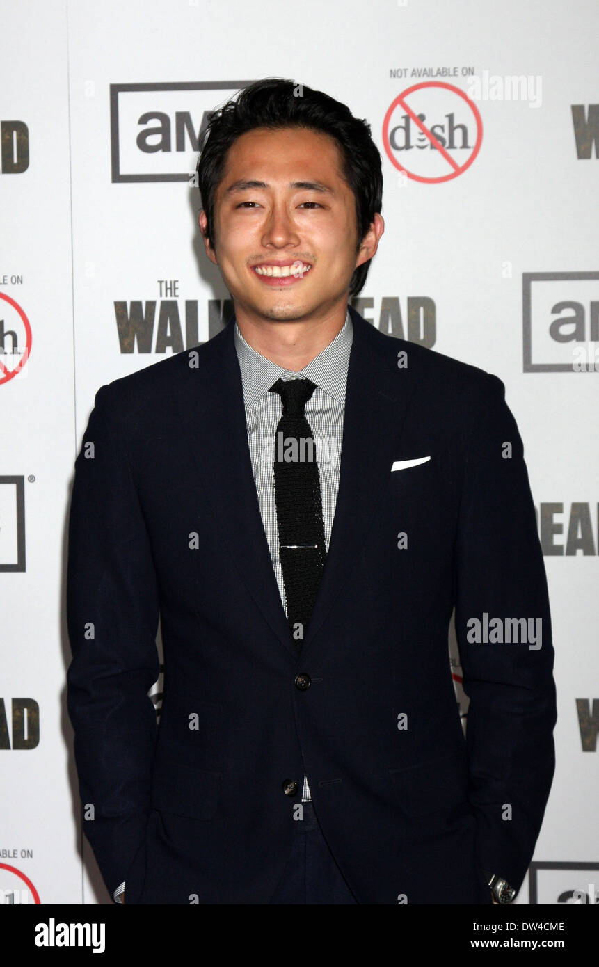 Steven Yeun Premiere von AMC ist "The Walking Dead" 3. Staffel - Ankünfte am Universal CityWalk Los Angeles, Kalifornien - 04.10.12 mit: Steven Yeun Where: USA bei: 4. Oktober 2012 Stockfoto