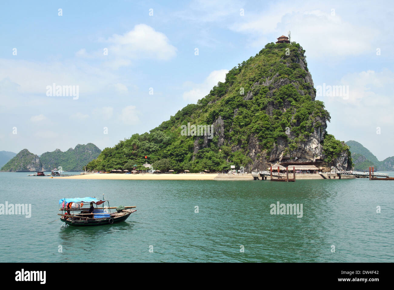 Halong Bucht - Vietnam Stockfoto