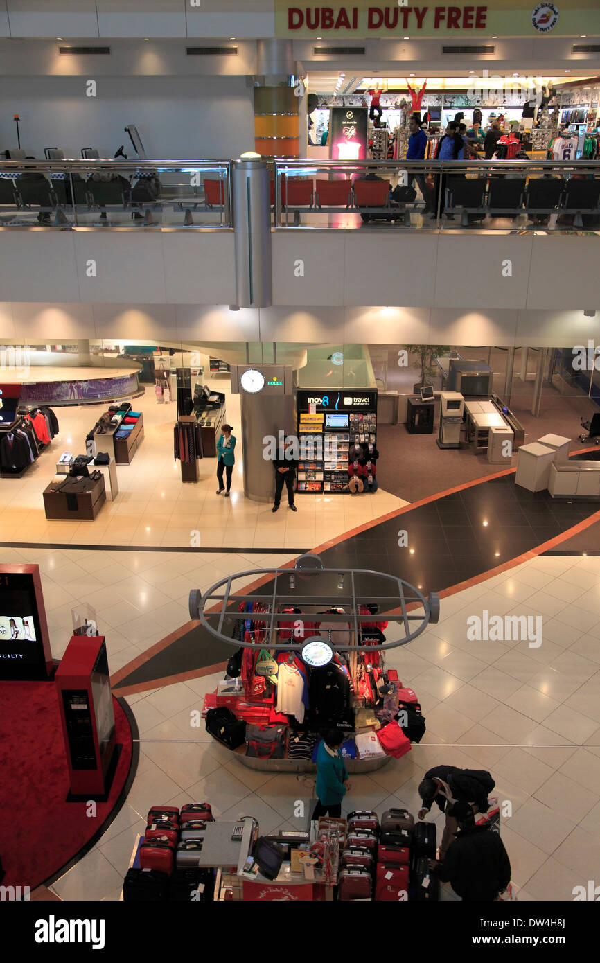 Vereinigte Arabische Emirate, Dubai, Flughafen, zollfrei einkaufen, Stockfoto