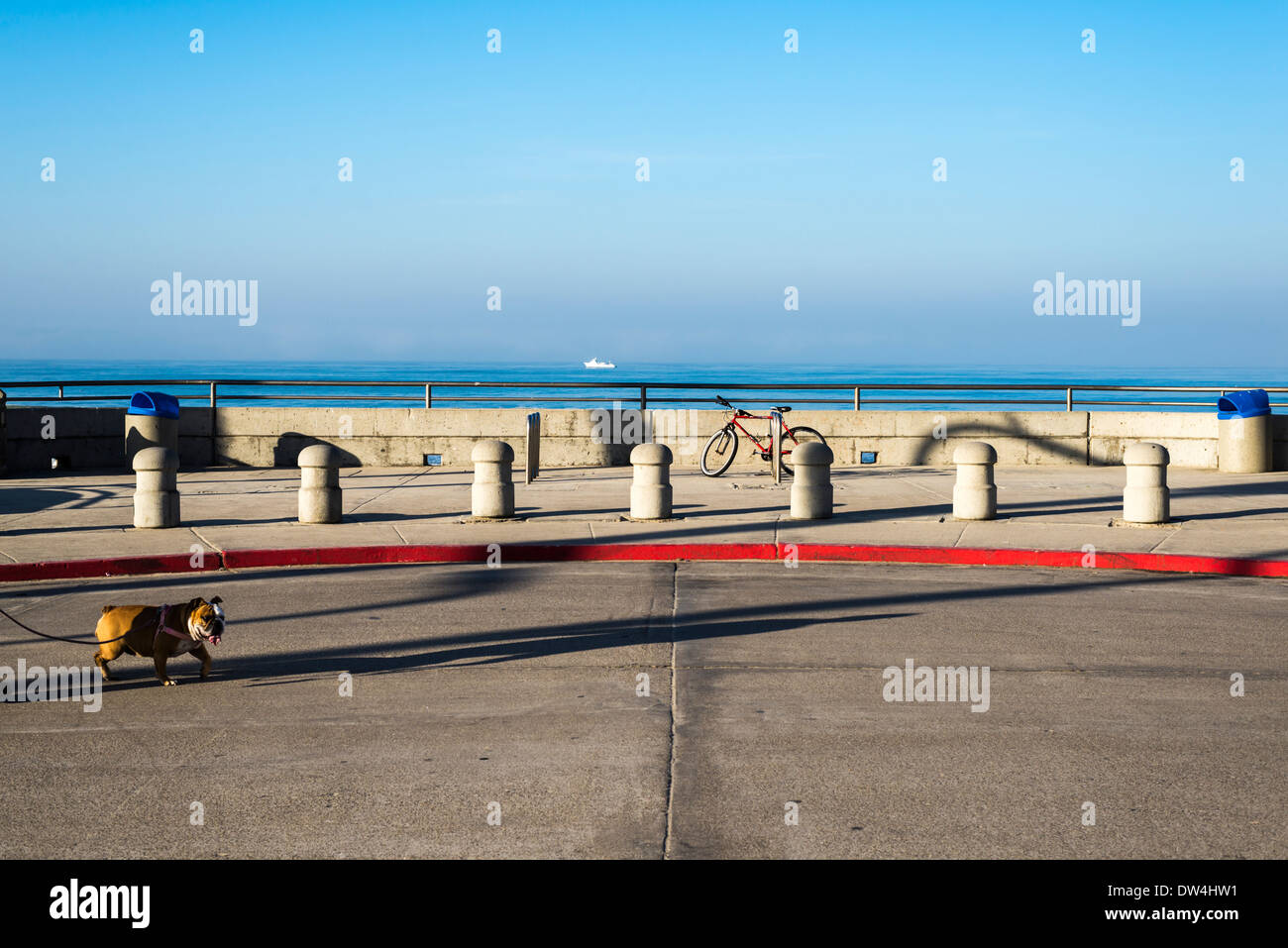 Pacific Beach Boardwalk. San Diego, California, Vereinigte Staaten von Amerika. Stockfoto