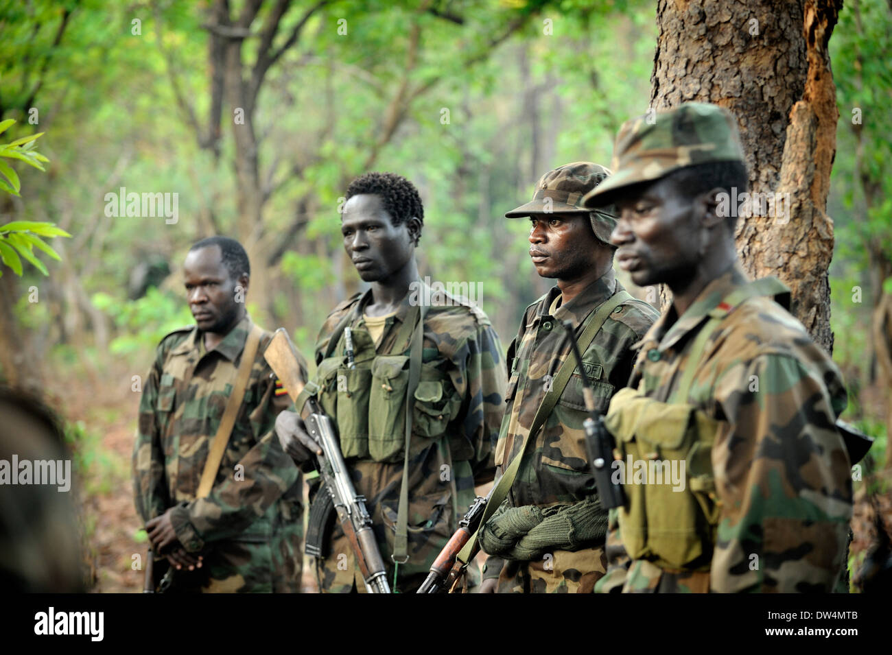 Ugandische Soldaten von der Uganda People Defence Force (UPDF