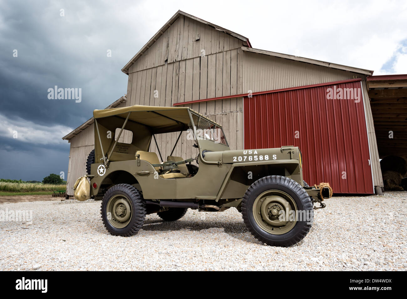 1942 Willys MB Jeep Stockfoto