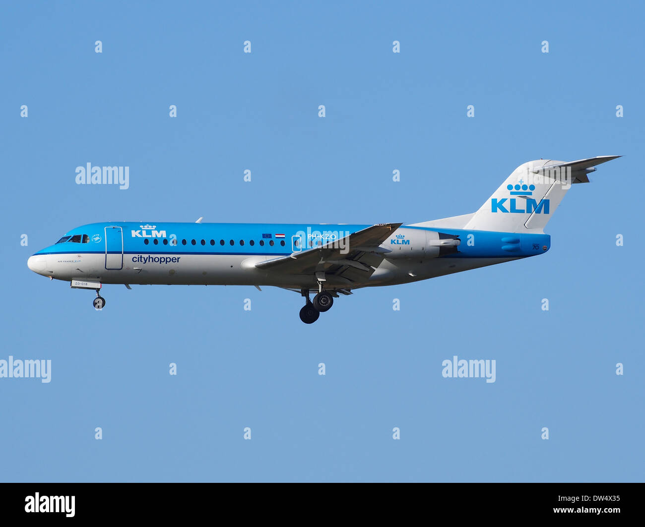 KLM Cityhopper PH-KZO (Fokker 70/100 - MSN 11538) Stockfoto