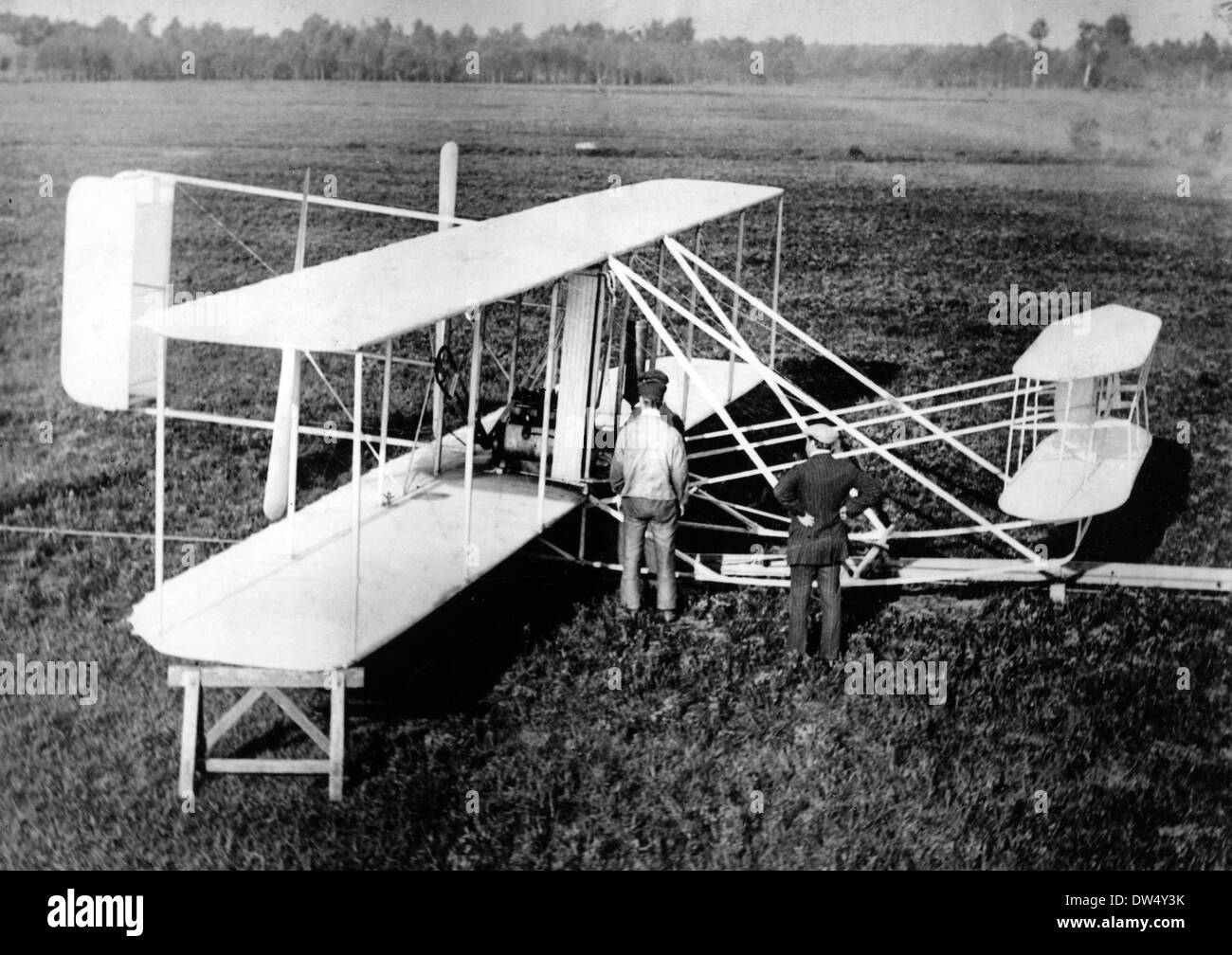 WRIGHT FLYER Nr. 1 von der Landesgesellschaft Foto irgendwann zwischen 1918 und 1920 fotografiert Stockfoto