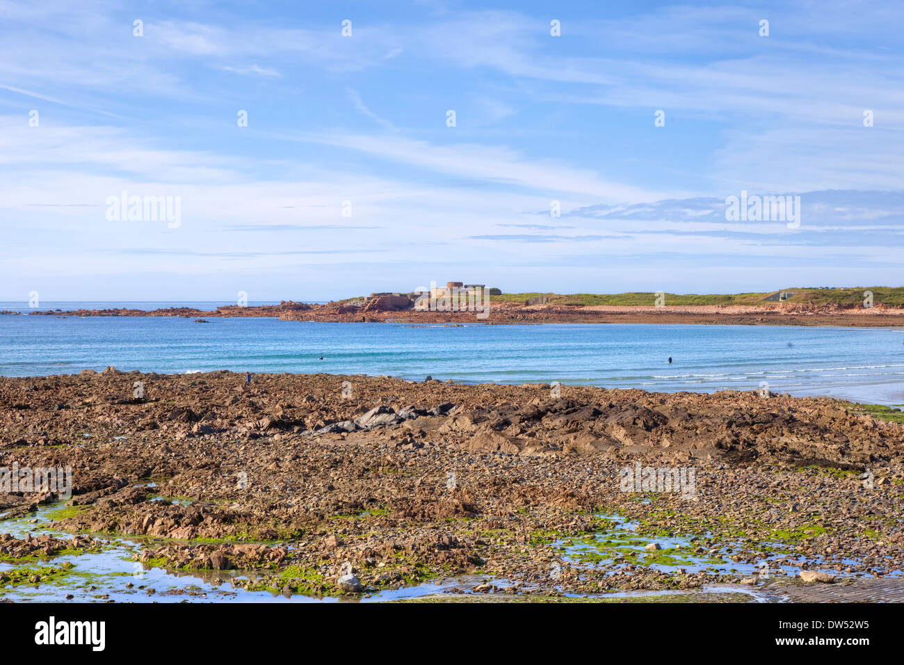 Fort Hommet Castel Guernsey Stockfoto