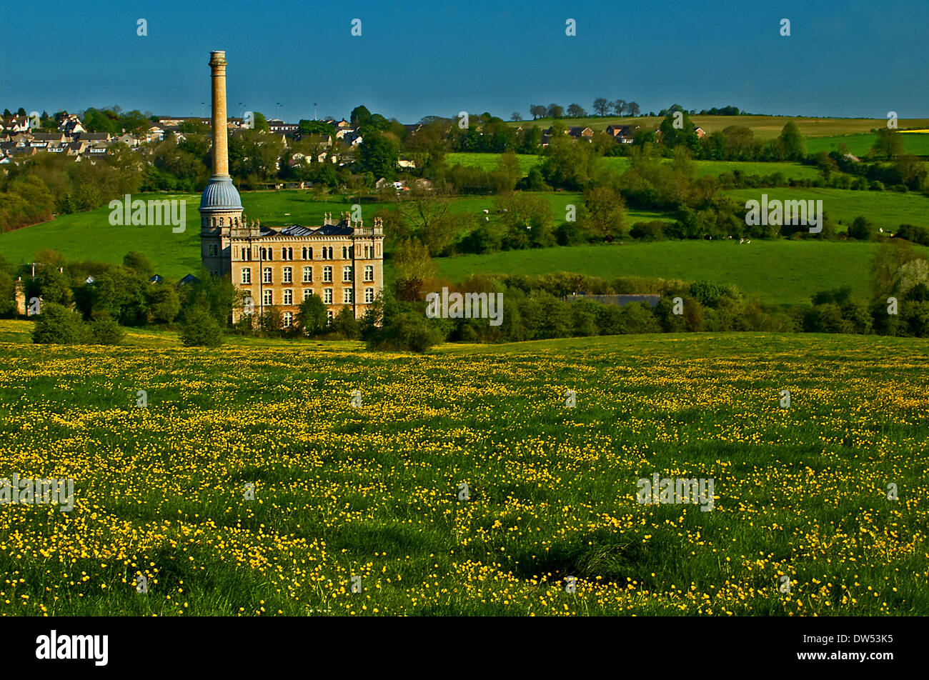 Bliss-Mühle im Grünen am Rande von Oxfordshire Stadt von Chipping Norton Stockfoto