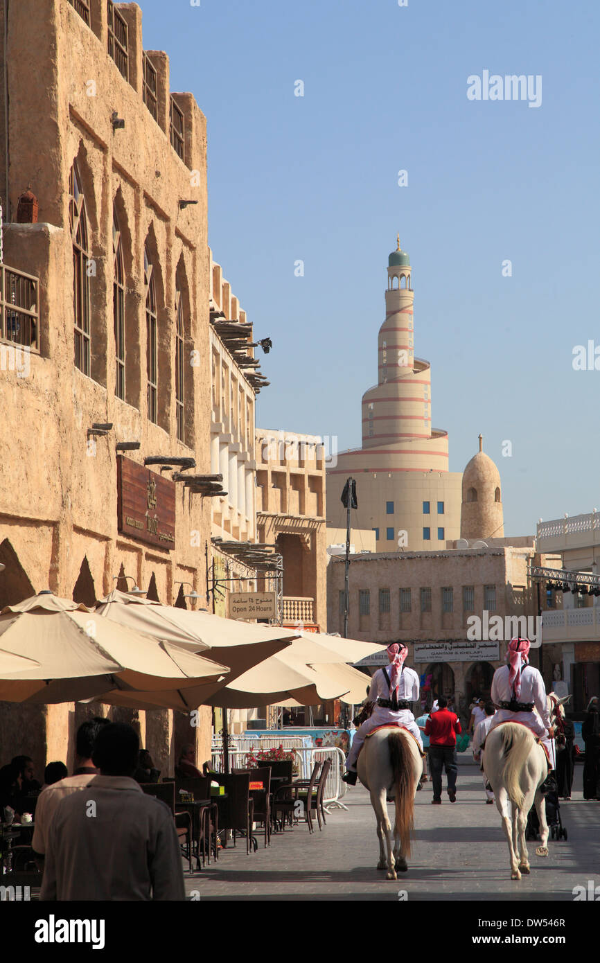 Katar, Doha, Souq Waqif, Fanar Islamic Center, Stockfoto