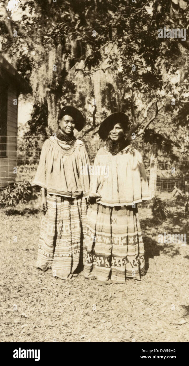 Nicht identifizierte Seminole Frauen in Estero, Florida Stockfoto