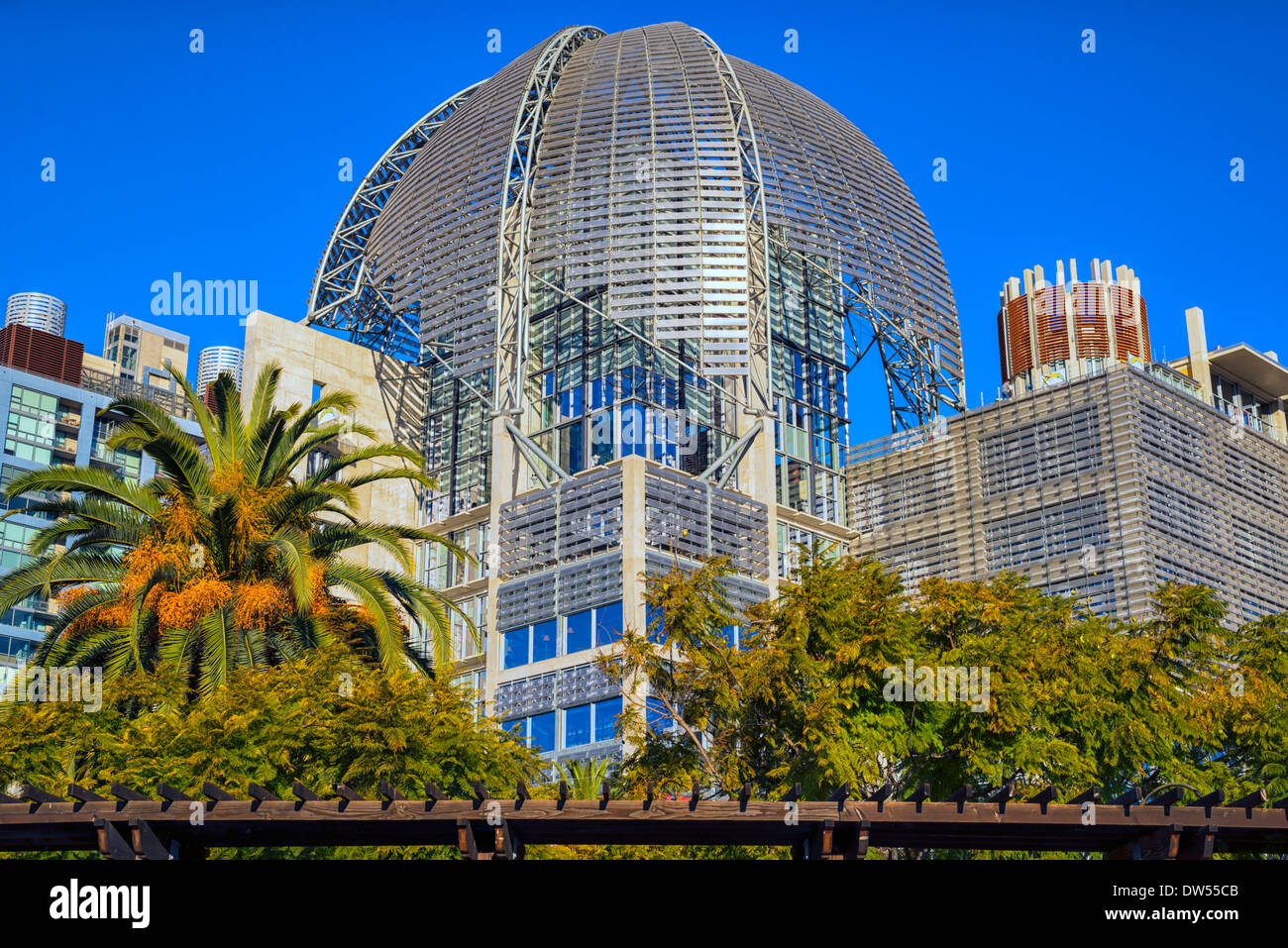 San Diego Zentralbibliothek Kuppelbau. San Diego, California, Vereinigte Staaten von Amerika. Stockfoto