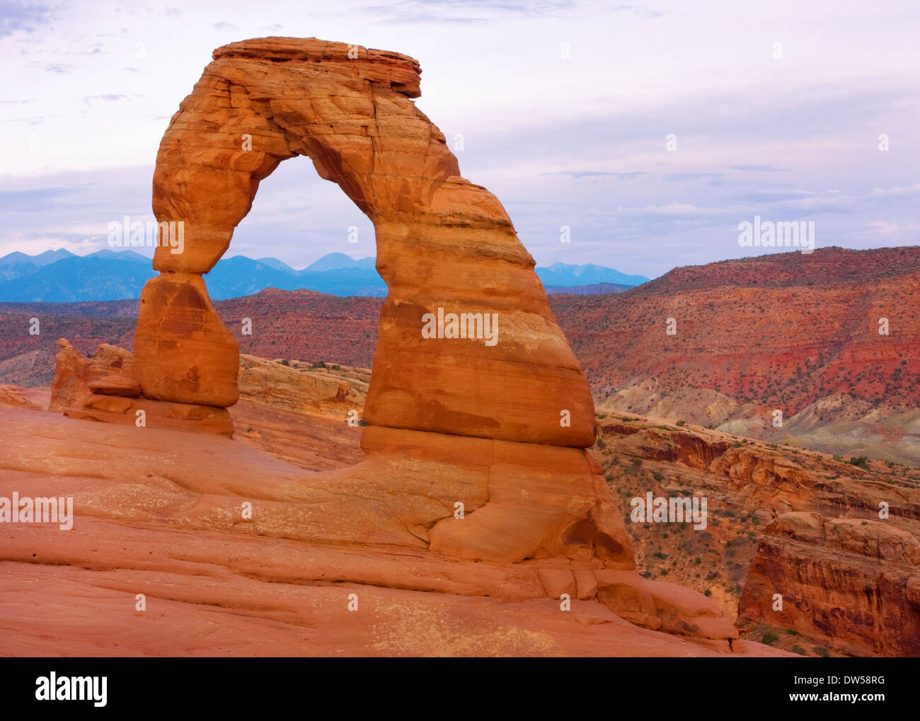 Delicate Arch, Arches-Nationalpark, Utah, USA Stockfoto