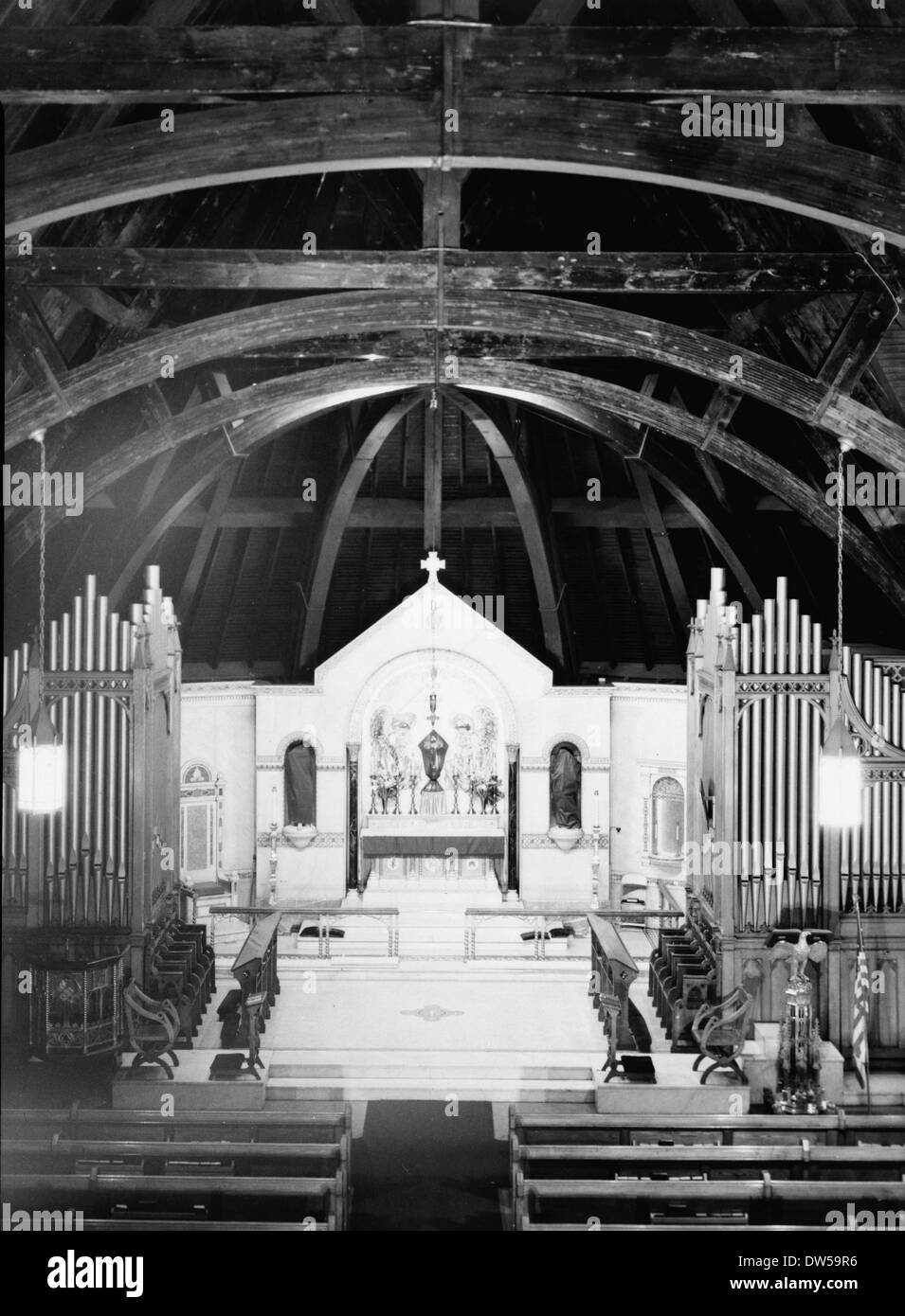 Emmanuel Protestant Episcopal Church, North & Allegheny Straßen, Pittsburgh, Allegheny County, PA, entworfen von Henry Hobson Richa Stockfoto