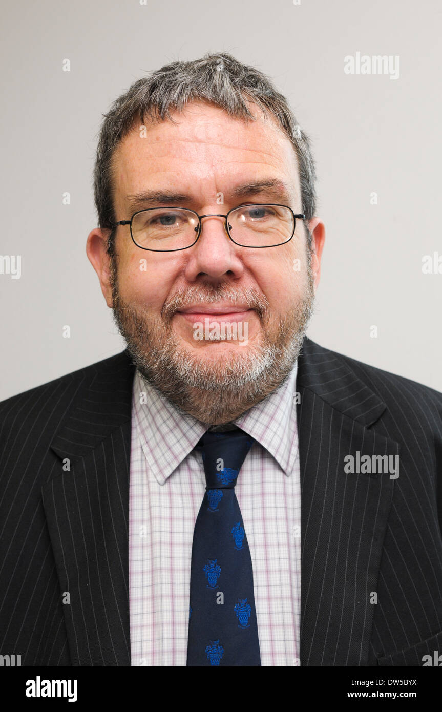 Robert Jones CBE, Arbeitsrecht Polizei und Kriminalität Kommissar für Polizei West Midlands in England. Stockfoto