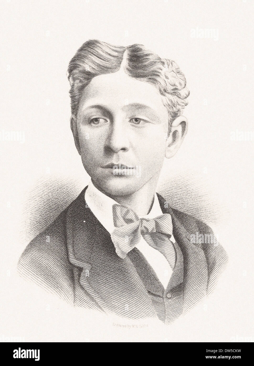 Porträt des Prinzen Impérial Napoléon Eugene - Gravur XIX Jahrhundert Stockfoto