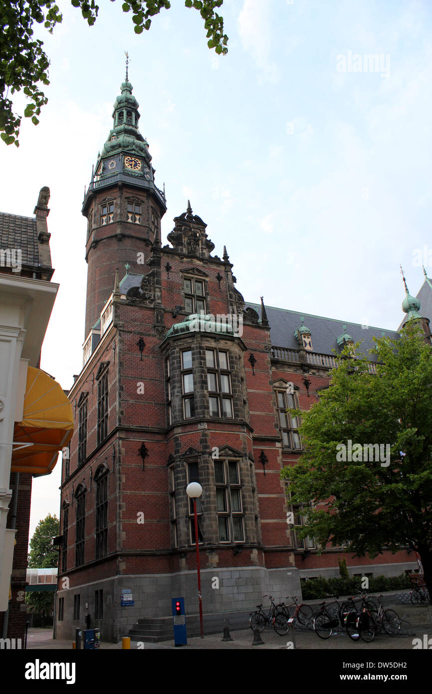 Akademiegebäude, Groningen, The Netherlands, Hauptsitz der Rijksuniversiteit Groningen - Universität von Groningen (RUG) Stockfoto